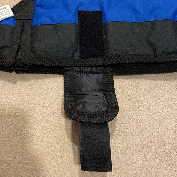 S Blue/Black Insulated Waterproof Dog Coat - Picture 8 of 10